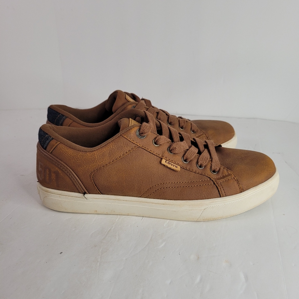 Levi's 501 Brown Sneakers Men's Size 7.5 - Picture 4 of 8